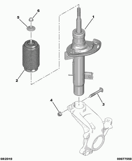 CITROËN 98 017 362 80 - Ammortizzatore www.autoricambit.com