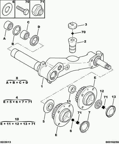 CITROËN/PEUGEOT 5132 62* - Silent Block, Supporto Braccio Oscillante www.autoricambit.com