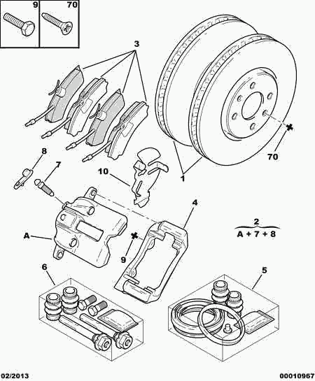 Opel 4251 55 - BRAKE PAD KIT FRONT www.autoricambit.com