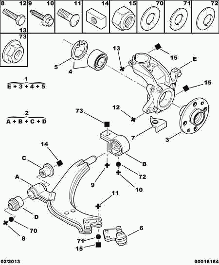 CITROËN/PEUGEOT 3640.50 - Giunto di supporto / guida www.autoricambit.com