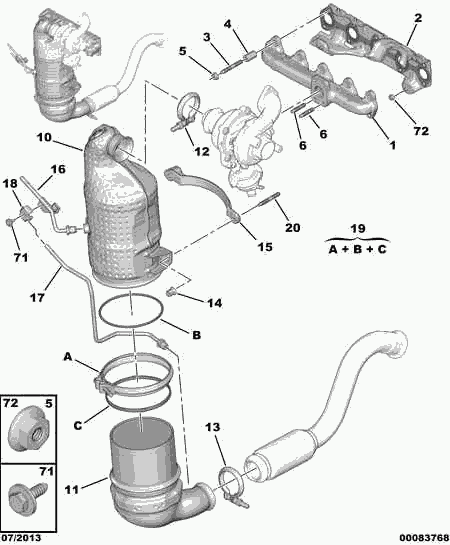 CITROËN/PEUGEOT 98 034 217 80 - Filtro antiparticolato / particellare, Impianto gas scarico www.autoricambit.com