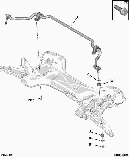 CITROËN 5093.16 - Kit riparazione, Barra accoppiamento stabilizzatore www.autoricambit.com