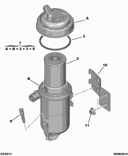 FIAT 16 064 505 80 - Filtro carburante www.autoricambit.com