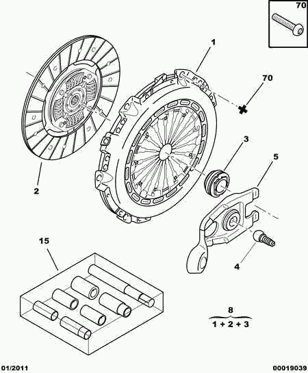 PEUGEOT 2004 AG - Kit frizione www.autoricambit.com