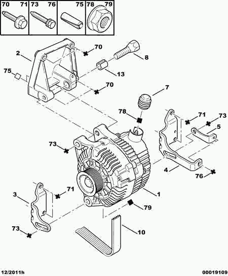 CITROËN/PEUGEOT 5705 6C - Alternatore www.autoricambit.com