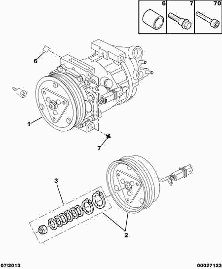 CITROËN/PEUGEOT 6453 VF - Compressore, Climatizzatore www.autoricambit.com