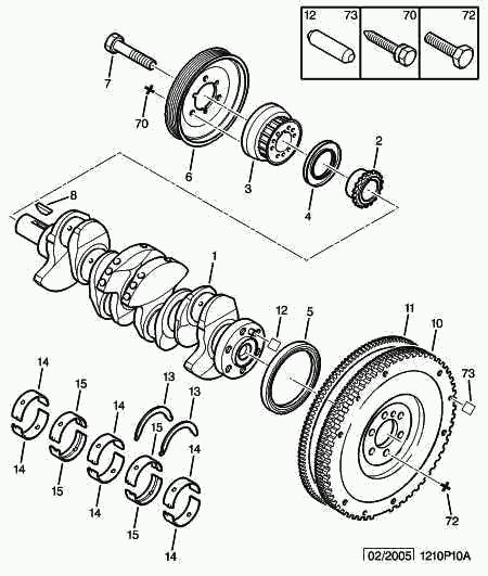 CITROËN/PEUGEOT 0515 R8 - Puleggia cinghia, Albero a gomiti www.autoricambit.com