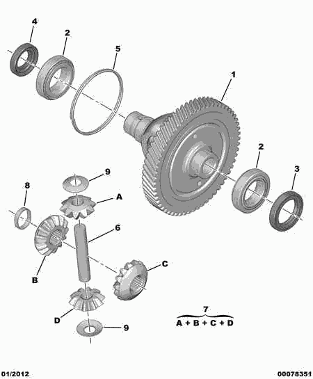 CITROËN 3125.18 - Kit riparazione, Cambio manuale www.autoricambit.com