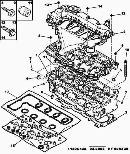 CITROËN 0348.S3 - Kit guarnizioni, Copritestata www.autoricambit.com