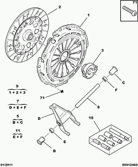 CITROËN 2052.61 - Kit frizione www.autoricambit.com