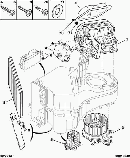 CITROËN/PEUGEOT 6441.N0 - Ventilatore abitacolo www.autoricambit.com