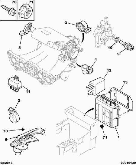 CITROËN/PEUGEOT 5946 23 - Sensore di detonazione www.autoricambit.com