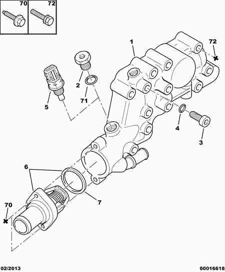 PEUGEOT 1336 Q1 - Termostato, Refrigerante www.autoricambit.com