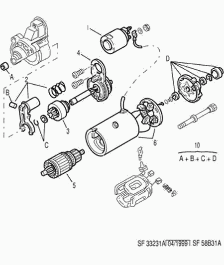 PEUGEOT 5835 C3 - Pignone, Motorino d'avviamento www.autoricambit.com