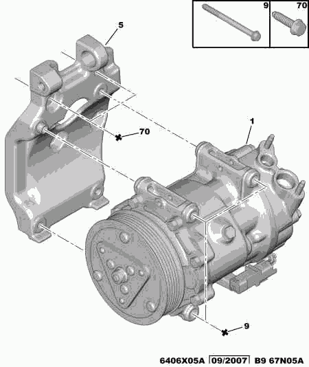 CITROËN/PEUGEOT 6453 WN - Compressore, Climatizzatore www.autoricambit.com