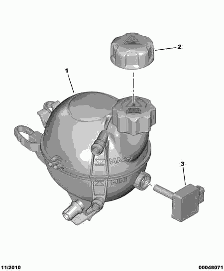 CITROËN 1307 YT - Serbatoio compensazione, Refrigerante www.autoricambit.com