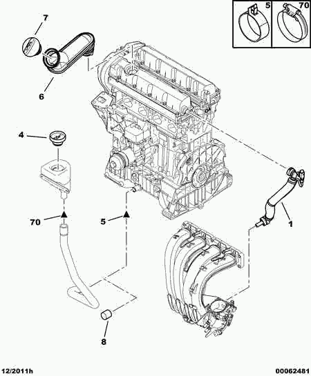 PEUGEOT 0258.66 - Chiusura, bocchettone riempimento olio www.autoricambit.com