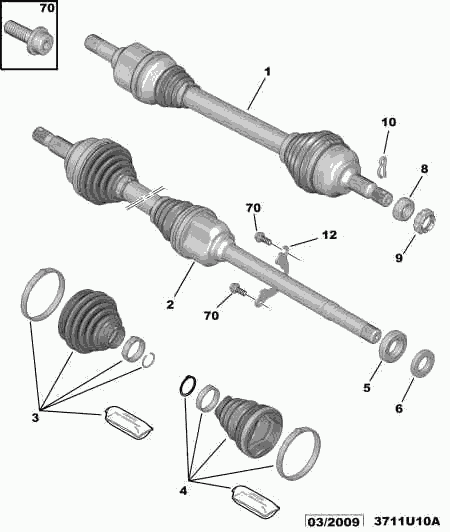 CITROËN 3272 VL - Albero motore/Semiasse www.autoricambit.com