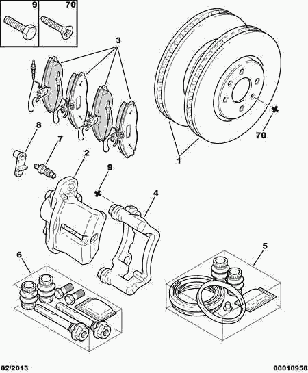 RENAULT 4251 44 - Kit pastiglie freno, Freno a disco www.autoricambit.com