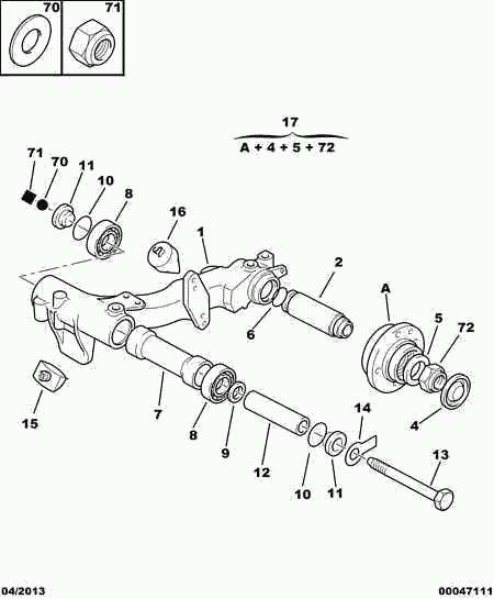 CITROËN 5132.52 - Kit riparazione, Braccio trasversale www.autoricambit.com