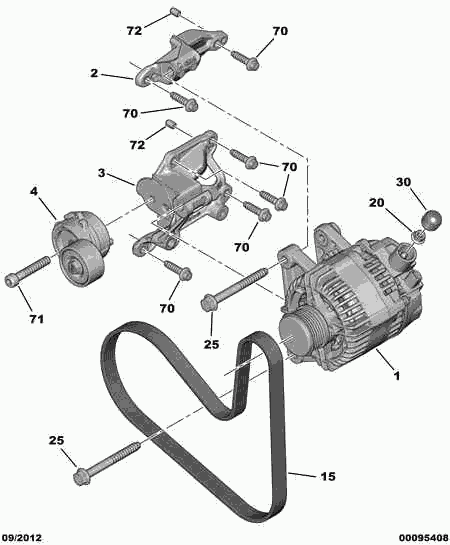 CITROËN 96 882 373 80 - Alternatore www.autoricambit.com