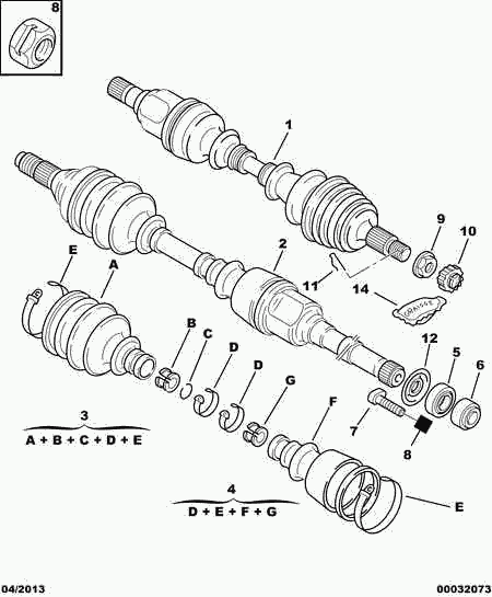 CITROËN 96 164 213 - Albero motore/Semiasse www.autoricambit.com