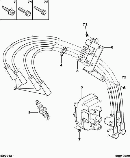 PEUGEOT 5967.L6 - Kit cavi accensione www.autoricambit.com