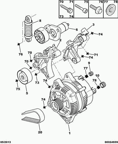 PEUGEOT 5751.41 - Smorzatore vibrazioni, Cinghia Poly-V www.autoricambit.com