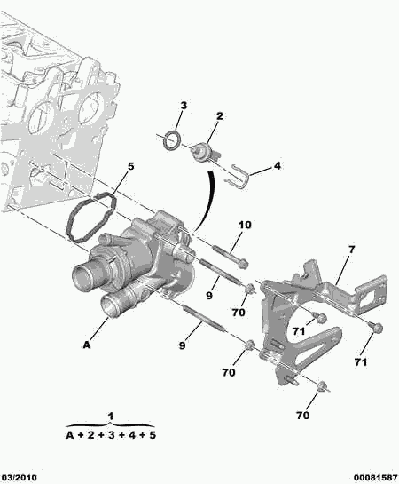 FORD 1336 AS - Termostato, Refrigerante www.autoricambit.com