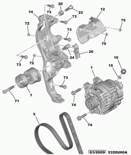 PEUGEOT 5705 KR - Alternatore www.autoricambit.com