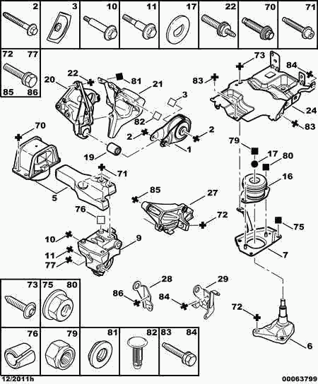 PEUGEOT 1806 A0 - Sospensione, Motore www.autoricambit.com