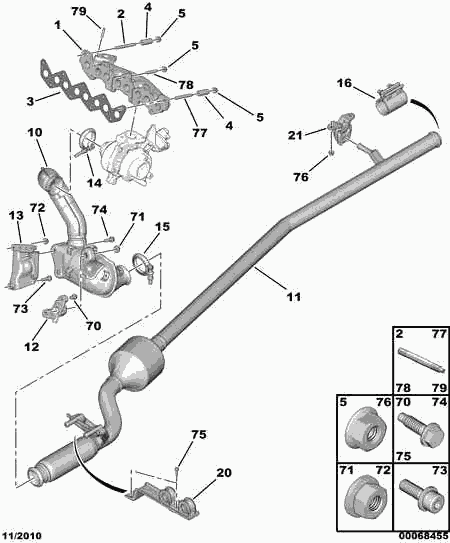 PEUGEOT 1731 RW - Precatalizzatore www.autoricambit.com