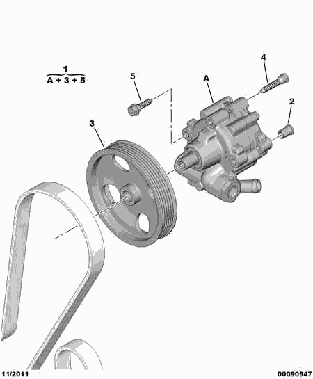 FIAT 14 401 211 80 - Pompa idraulica, Sterzo www.autoricambit.com