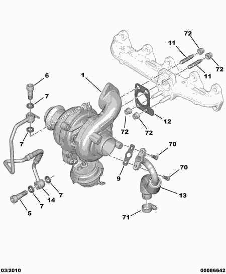 CITROËN (DF-PSA) 0375 P7 - Turbocompressore, Sovralimentazione www.autoricambit.com