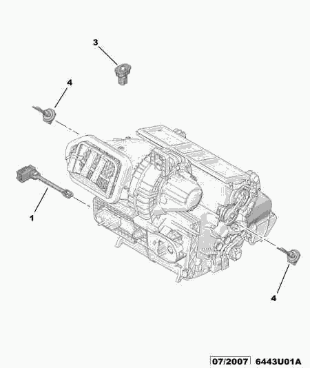 PEUGEOT 6445.YY - Sensore, Temperatura abitacolo www.autoricambit.com