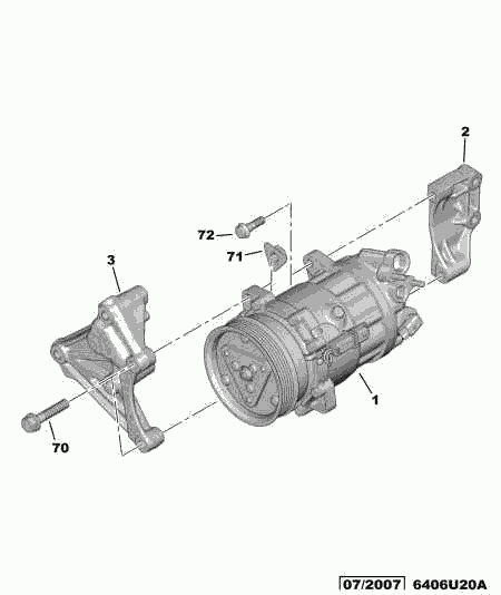 PEUGEOT 6487.20 - Compressore, Climatizzatore www.autoricambit.com