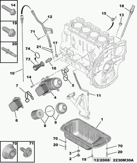 CITROËN 1103 P0 - Radiatore olio, Olio motore www.autoricambit.com