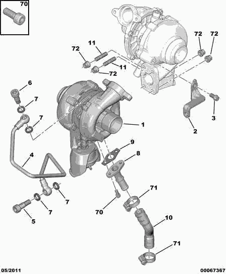 CITROËN 0375J6* - Turbocompressore, Sovralimentazione www.autoricambit.com