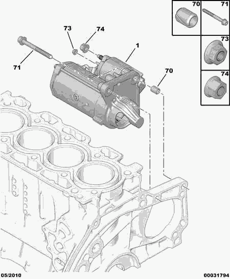 CITROËN (DF-PSA) 5802 Z8 - Motorino d'avviamento www.autoricambit.com