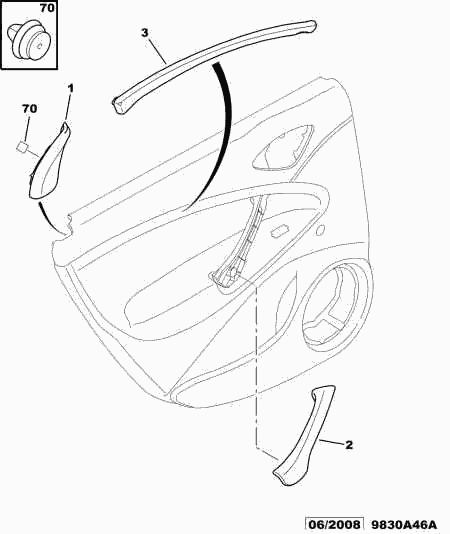 PEUGEOT 6991.S6 - Clip www.autoricambit.com