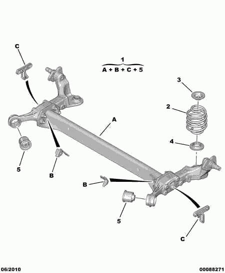 DS 5131 C1 - REAR CROSSMEMBER FLEXIB JOINTS www.autoricambit.com