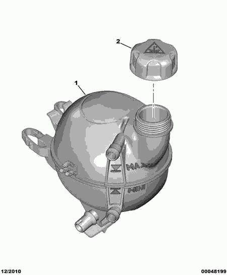 PEUGEOT 1307.XQ - Serbatoio compensazione, Refrigerante www.autoricambit.com