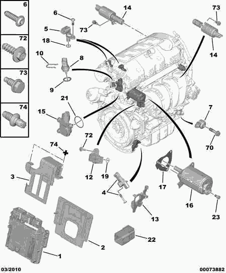 CITROËN 1922 R7 - Valvola comando, Regolazione albero a camme www.autoricambit.com