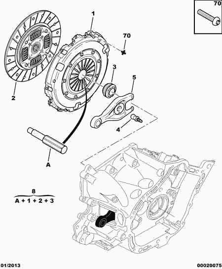 CITROËN 2041.94 - Reggispinta distacco frizione www.autoricambit.com