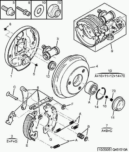 PEUGEOT 4242 25 - Kit freno, freni a tamburo www.autoricambit.com