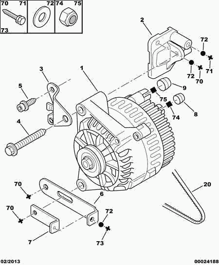 CITROËN/PEUGEOT 5705 E1 - Alternatore www.autoricambit.com