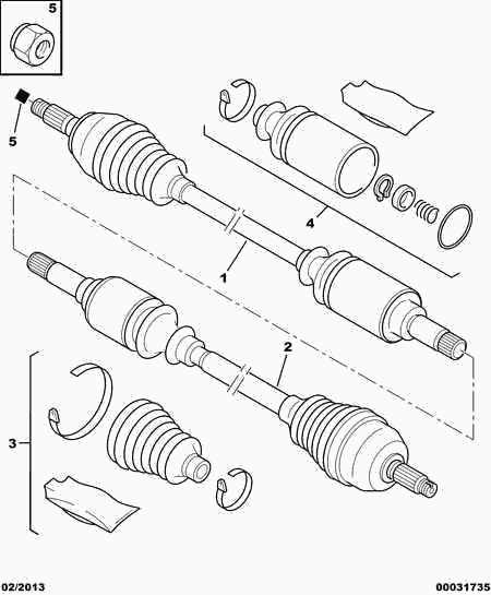 PEUGEOT 3297 24 - Kit cuscinetto ruota www.autoricambit.com