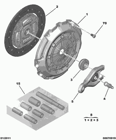 PEUGEOT 2052.66 - Kit frizione www.autoricambit.com