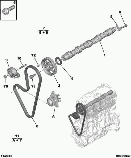 CITROËN 16 095 250 80 - Pompa acqua + Kit cinghie dentate www.autoricambit.com