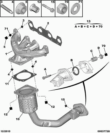 CITROËN 1731 KG - Catalizzatore www.autoricambit.com